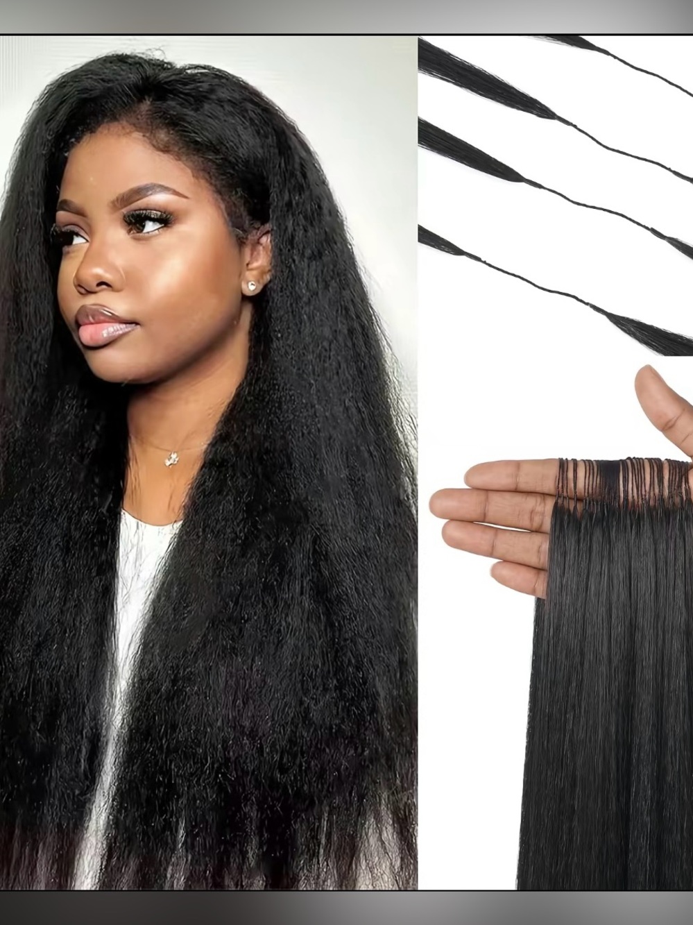New Luvme hair feather crochet (Natural black- 130grams/100 pieces) 22 INCHES